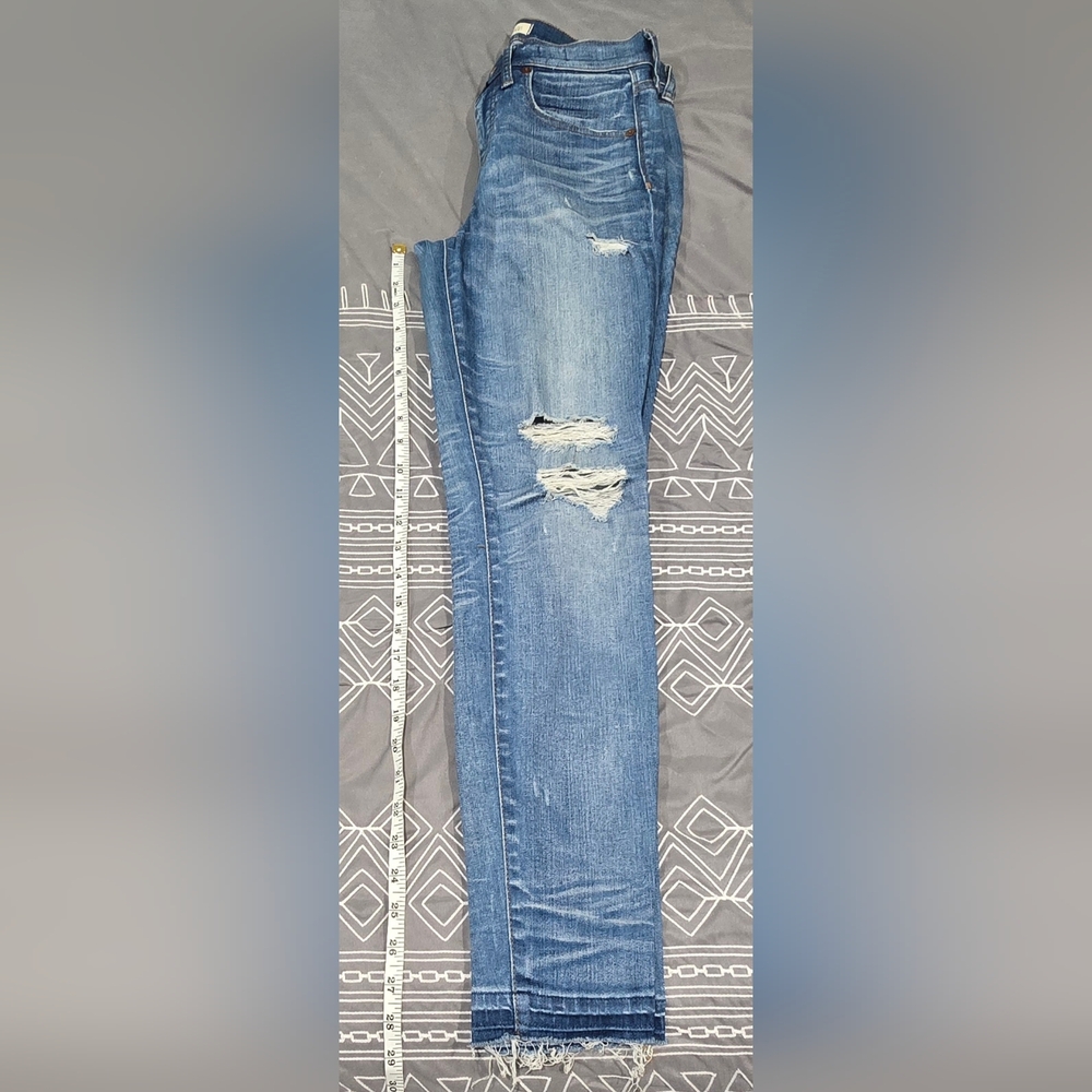 Madewell 9" High Rise Distressed Skinny Size 27 - Picture 3 of 9